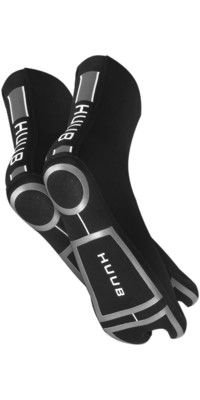 2024 Huub 3mm Wetsuit Swim Socks A2-SS - Black / Silver